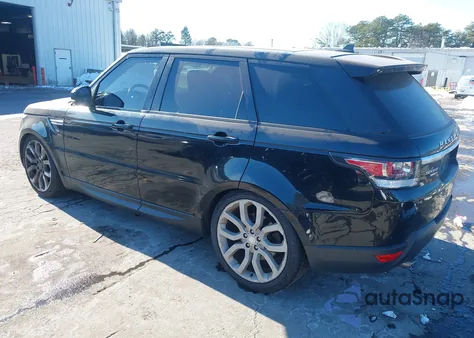 2016 Land Rover Range Rover Sport 3.0L V6 Supercharged Hse z USA, uszkodzony, nr VIN SALWR2PF0GA115619